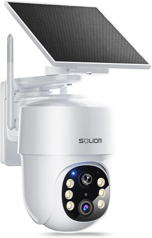 SOLIOM- True 5MP HD Security Cameras Outdoor Wireless, Add-On Camera, Solar by SOLIOM