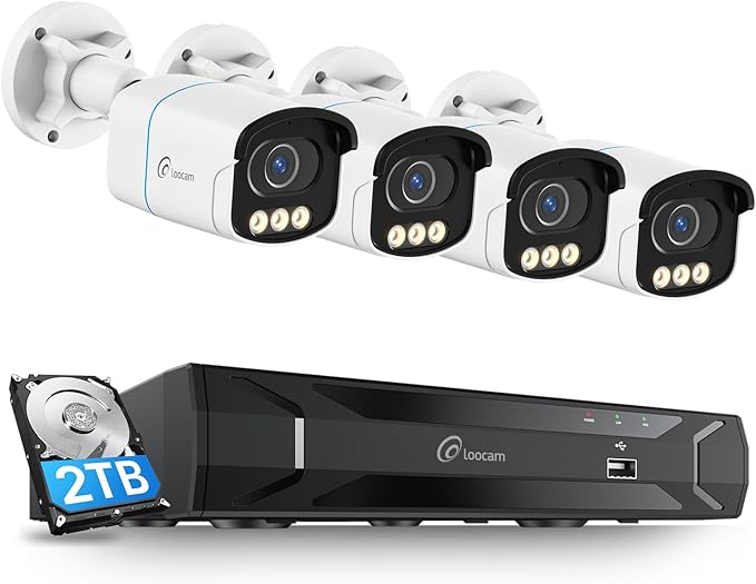 Loocam 8CH 4K POE Security Camera System by Loocam