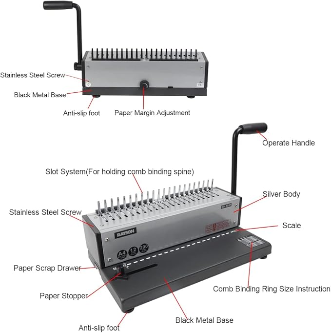 Rayson SD-1201 Binding Machine Punching and Binding - Image 2