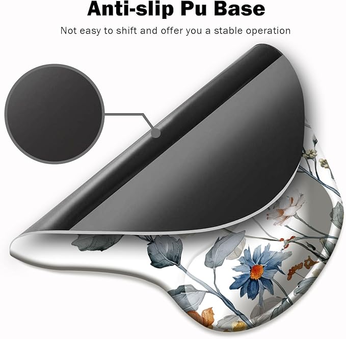Ergonomic Mouse Pad with Wrist Support, Mouse Pad with Wrist Rest and Coaster - Image 3
