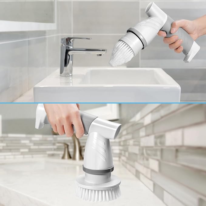 Electric Spin Scrubber, IEZFIX Electric Cleaning Brush Bathroom Shower - Image 7