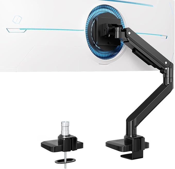 Premium Heavy Duty Monitor Arm for 17 to 49 inch Screens up to 44lbs, Fully by IMtKotW