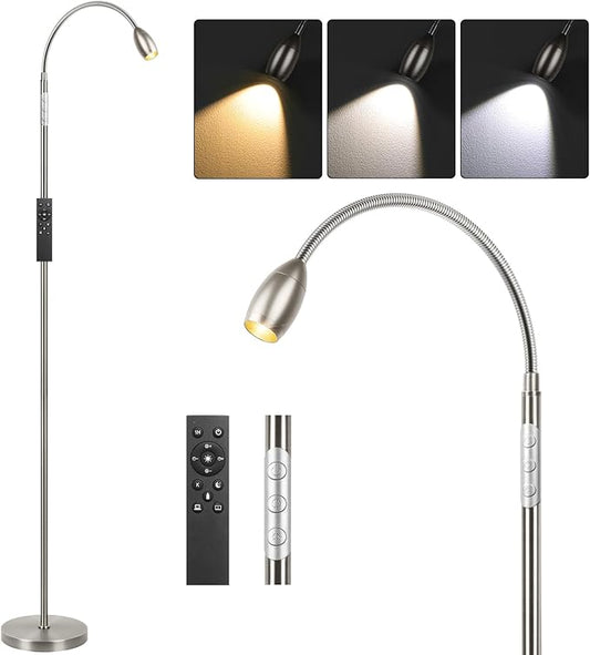 Reading Floor Lamp, Dimmable Zoomable Spotlight, Adjustable Color Beam Standing by AUZONIMICS