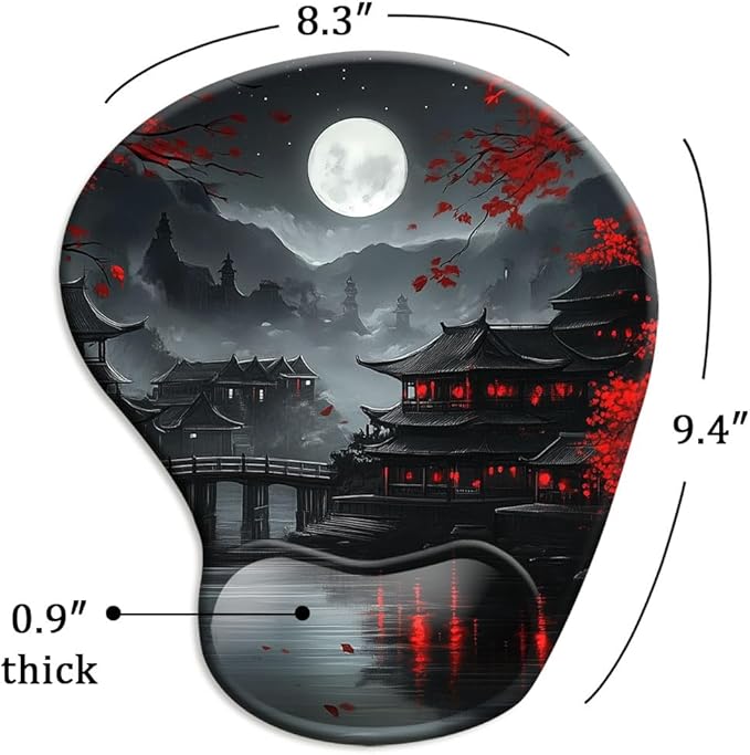 Ergonomic Mouse Pad with Wrist Rest, Gaming Mouse Pad with Wrist Support - Image 5