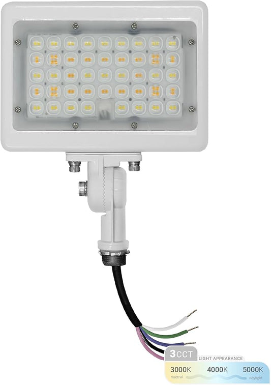 NUWATT 30W LED Flood Light, 3CCT 3000K/4000K/5000K Selectable, IP65 Waterproof by NUWATTLighting