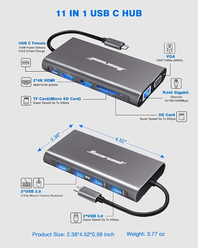 Hiearcool USB-C Docking Station - Image 3