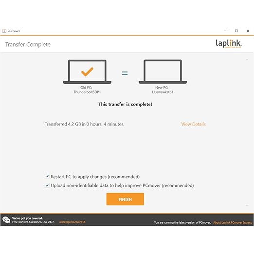 LAPLINK Easy Transfer Cable, Includes PCmover Express Data Transfer Software - Image 8