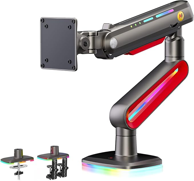 NB Designer Gaming Monitor Arm for 32 to 60 Inches Screen, Load up to 20 kg by NBERGONOMIC