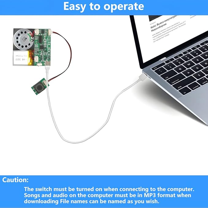 Press-Button Control Activated 8M MP3 Recordable PCB Sound Module USB - Image 4