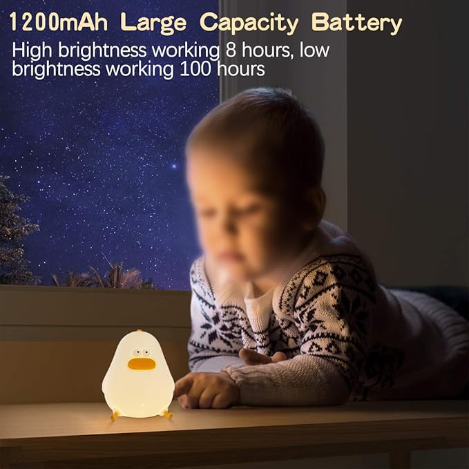 LEDHOLYT Night Light for Kids, Cute Silicone Nursery Chick Lamp for Baby and - Image 6