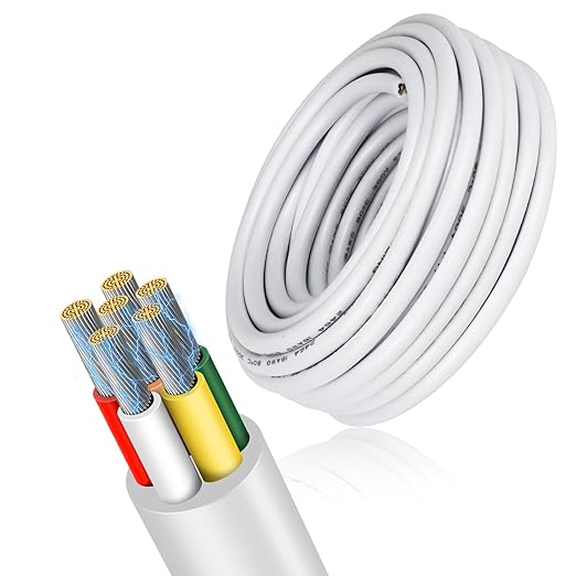 16 Gauge 6 Conductor Electrical Wire, 49.2FT Low Voltage 16/6 Tinned Copper by RESHAKE