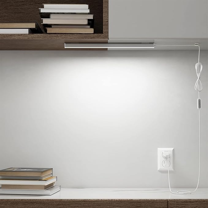 ASOKO LED Under Cabinet Lighting, 3 Color Changing, 14.5in USB Plug-in Under - Image 6