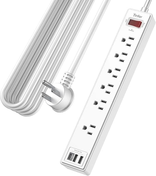 20Ft Power Strip Surge Protector by Yintar