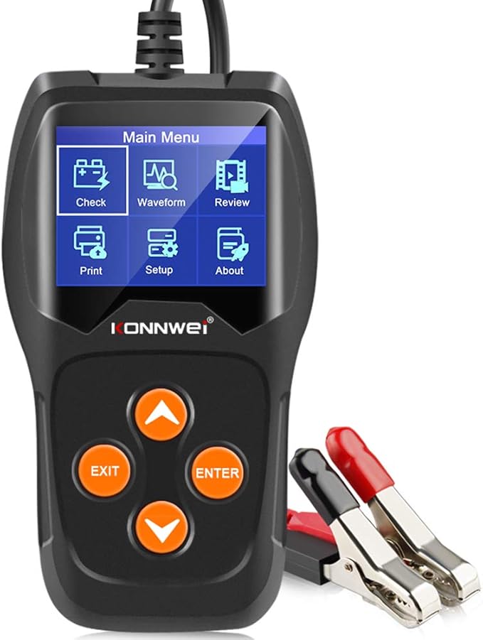 KONNWEI KW600 Car Battery Tester 12V Professional 100-2000 CCA Automotive by KONNWEI