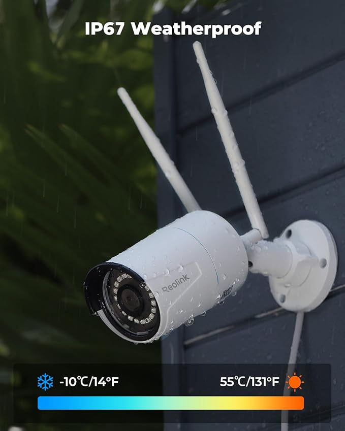 REOLINK Plug-in Outdoor WiFi Security Camera, 5MP HD Dual Band Wired Wi-Fi - Image 8