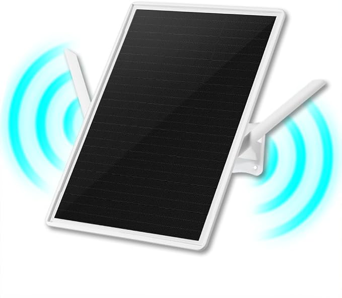 WiFi Extender Signal Booster Solar Battery Outdoor, Long Range up to 300-feet by Unknown