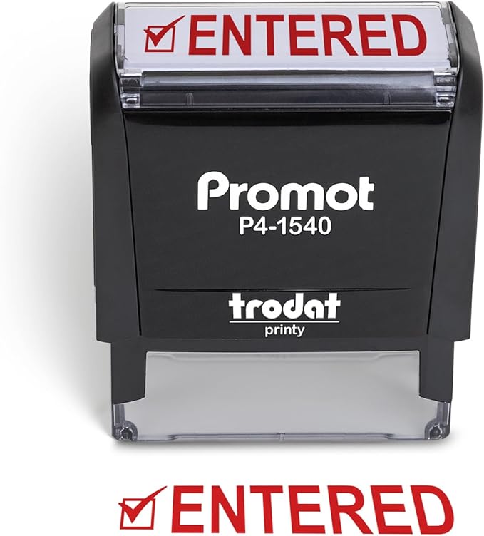 Promot Entered Self Inking Rubber Stamp by PROMOT
