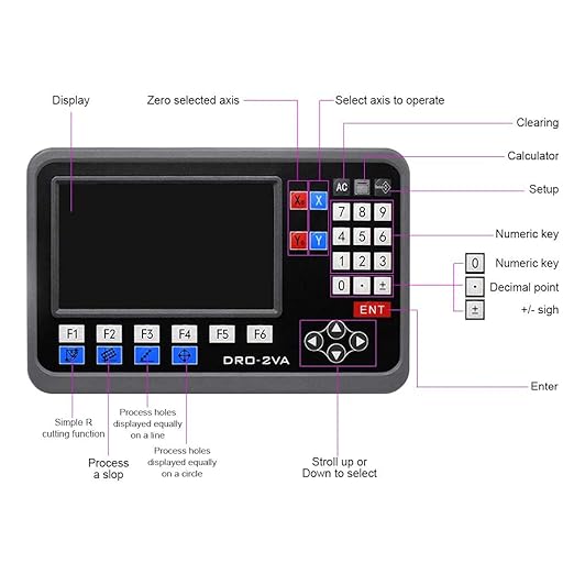 TOAUTO Digital Readout 2 Axis 3 Axis DRO Display Linear Scale 100~1000mm - Image 5