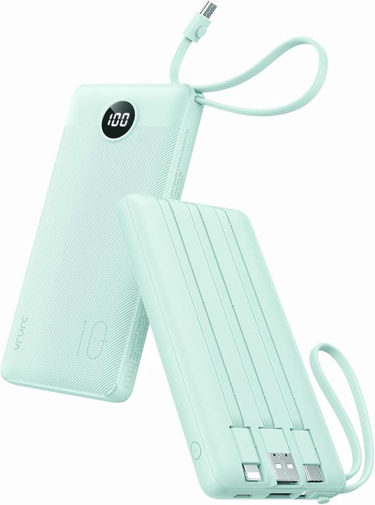 VRURC Portable Charger for iPhone, 22.5W Fast Charging Power Bank 10000mAh by Home