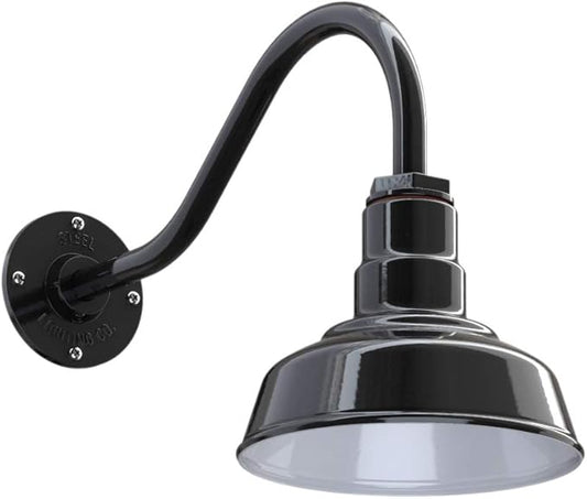 Steel Lighting Co. Hawthorne Barn Light | Outdoor Wall Mounted | 8 inch Dome | by SteelLightingCo