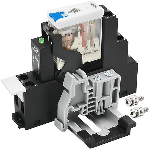 ZJWZJH 12 Amp Power Relay Switch 12V DC Relay Coil, 5 Pin SPDT 1NO 1NC by ZJWZJH