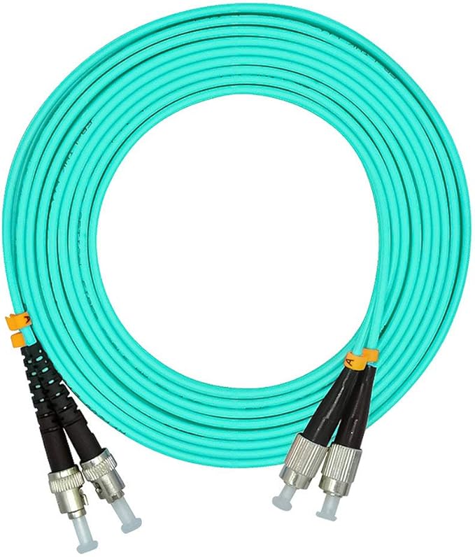 Jeirdus 10 Meters 33ft FC to ST Duplex 50/125 10G OM3 Multi-Mode Fiber Optic by Jeirdus