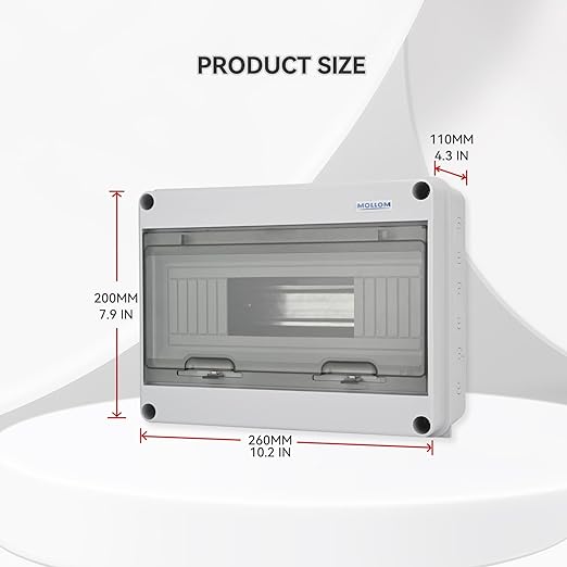 MOLLOM 12 Way Circuit Breaker MCB Distribution Protection Box - Image 2