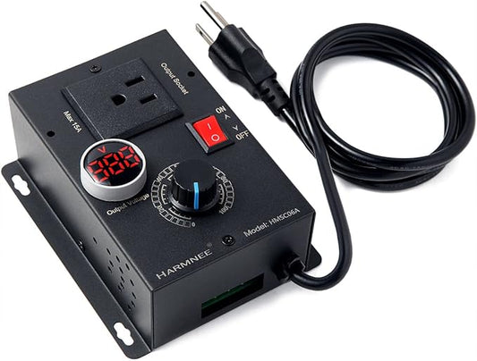 HARMNEE AC Motor Speed Controller 110-120V / 10A Rated / 15A Max, Fan Speed by HARMNEE