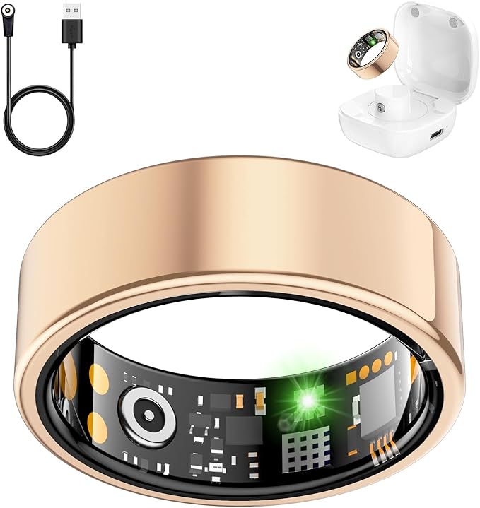 Smart Health Ring for Women Men, Fitness Tracker Ring by Unknown