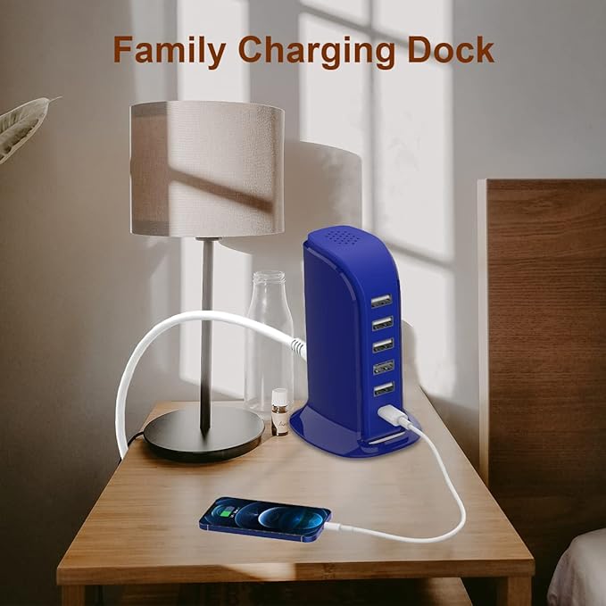 USB Charging Station Upoy, 6 Ports Charging Blocks, USB Power Hub - Image 7