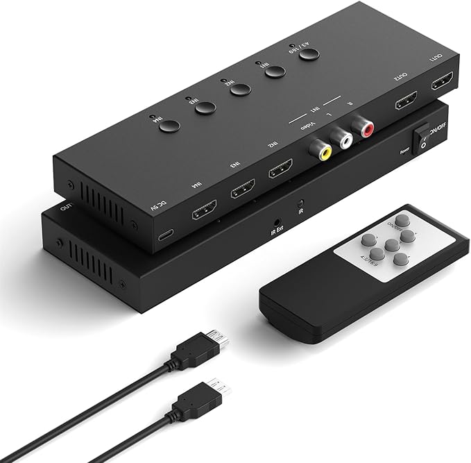 Y.D.F to 2 HDMI Converter Switcher Splitter Support 4:3/16:9 Switching by YDF