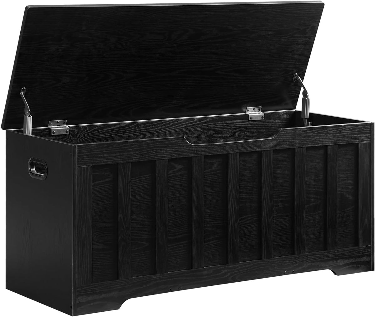 vankiley 43.3" storage chest extra large, storage bench.(black), main product view