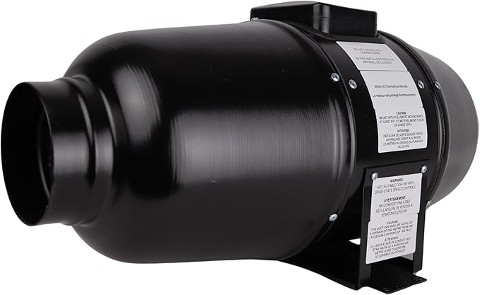 VENTS-US TT Silent M 125-5" Inline Duct Fan Includes Two-Speed Switch - Image 5