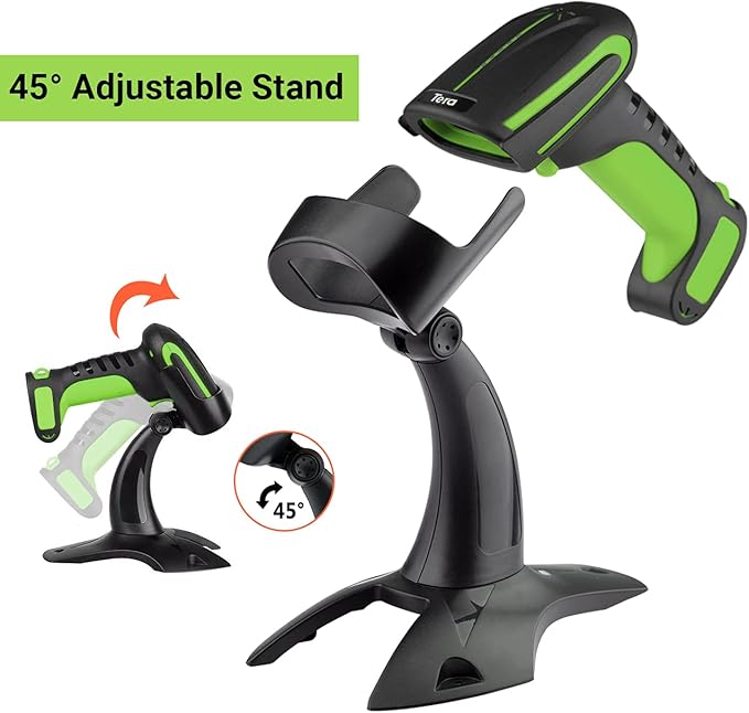 Tera Pro Industrial Wireless Barcode Scanner 2D QR 1D Bar Code Reader 2.4G - Image 5