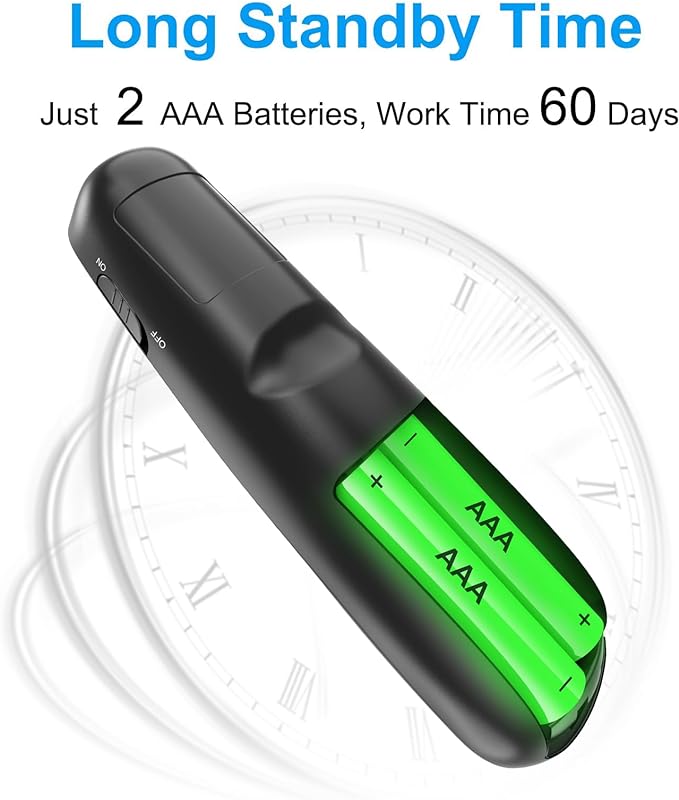 Presentation Clicker for PowerPoint, Wireless Presenter Remote Green Laser - Image 7