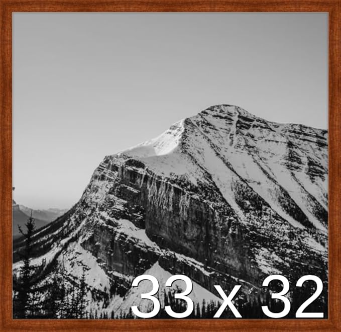 Frame It Easy 33 x 32 Russet Wood Frame by FrameItEasy