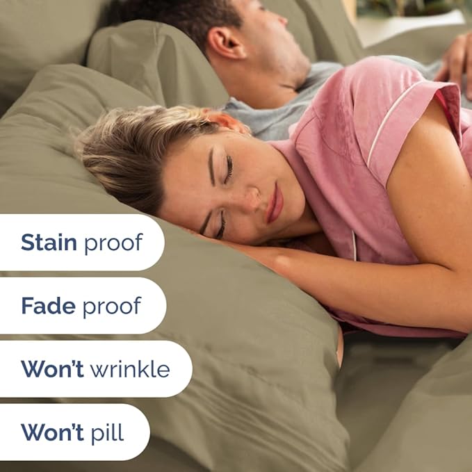 Split Head King Sheet Set – 4 Piece Flex Split Top King Sheets - Image 7