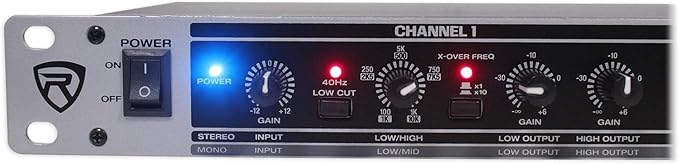Rockville RX230 2-Way Stereo/3-Way Mono Crossover, XLR Input/Output, Adjustable - Image 5