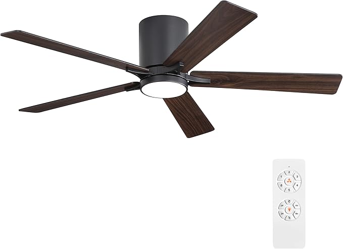 WINGBO 48" DC Flush Mount Ceiling Fan by HomePage