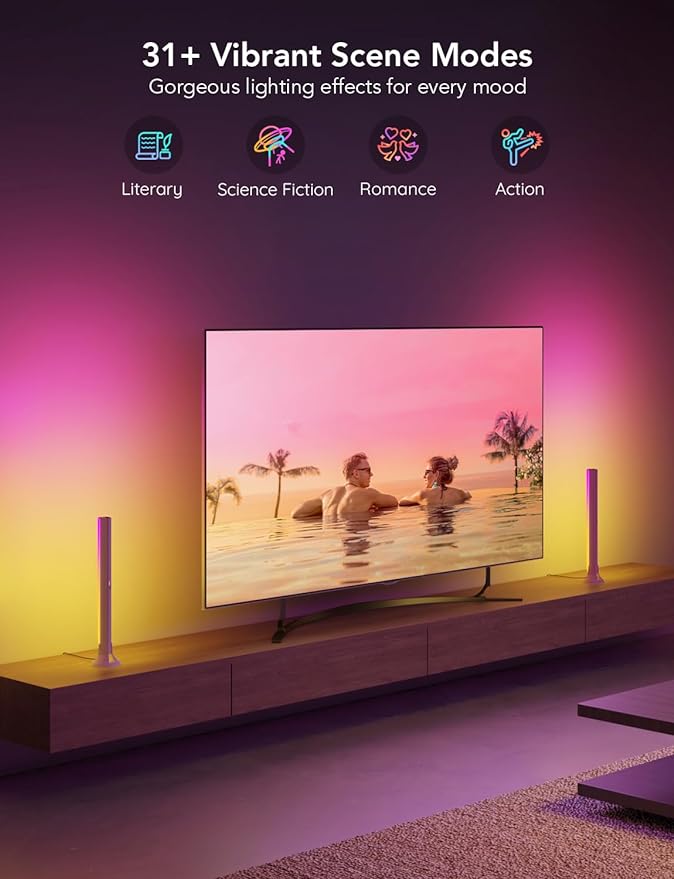 Govee RGBIC Light Bars, 15 Inches WiFi TV Backlight Suitable - Image 5