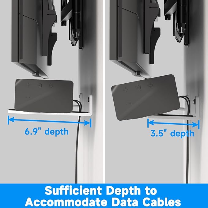 suptek Universal Soundbar Wall Mount Shelf – Wall Mount Bracket - Image 4