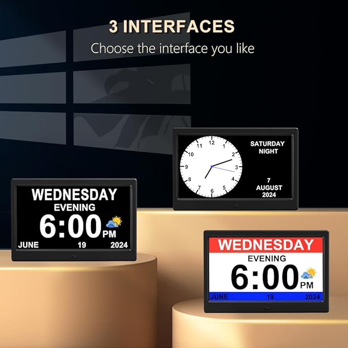 CAZOKASI Extra Large Impaired Vision Digital Alarm Clock - Image 2