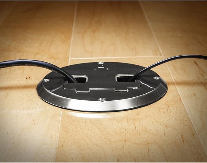 RACO 6239SS Floor Kit with Recessed Duplex 15A TR Device and Adjustable Steel - Image 4