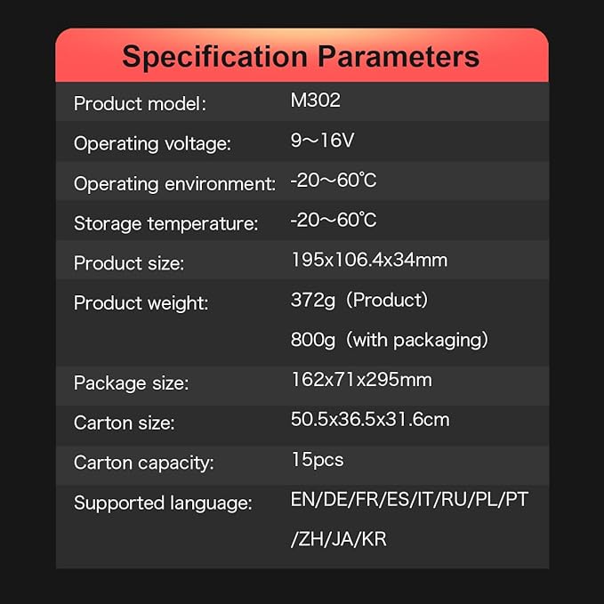OBD2 M302 Car Diagnostic Scan Tool Timcartuning Car Maintenance Light Reset car - Image 9