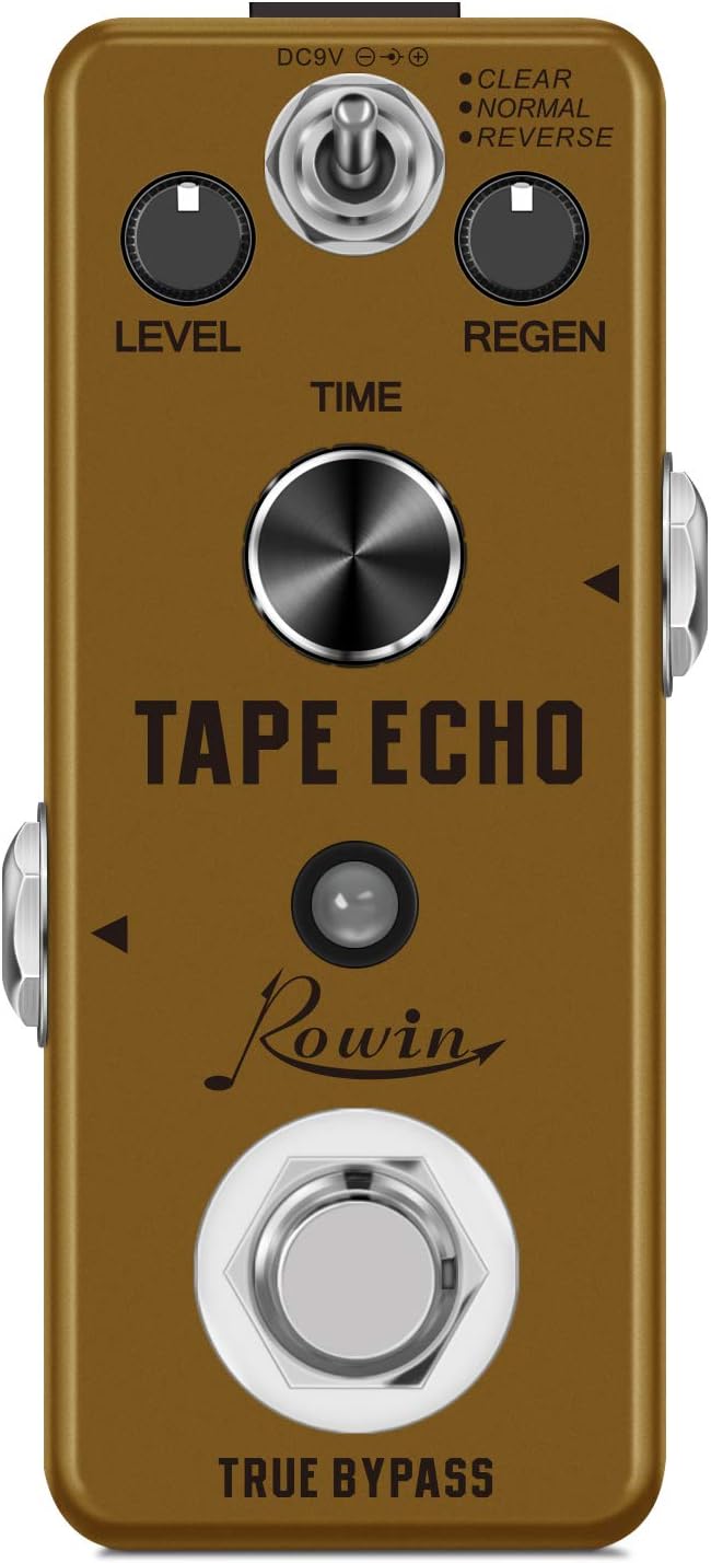 Rowin Tape Echo Delay Digital Guitar Effect Pedal by Rowin
