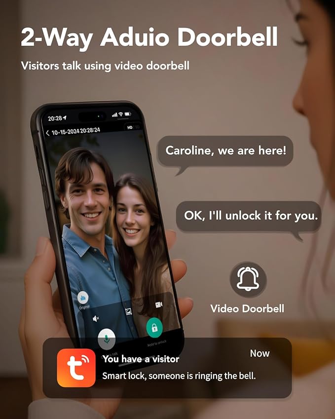 Devo G1 Video Smart Lock with Camera&Doorbell, 6-in-1 Keyless Entry Door Lock - Image 2