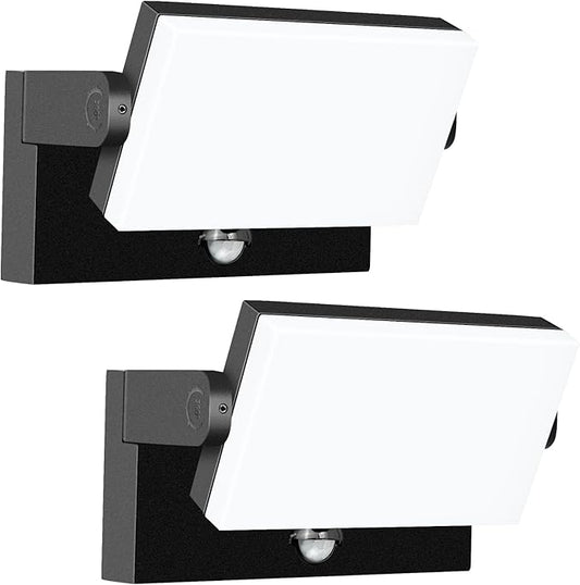 WISELUME 60W LED Outdoor Wall Light – 360° Rotatable, Motion Sensor & Color by WISELUMEBrightYourHome