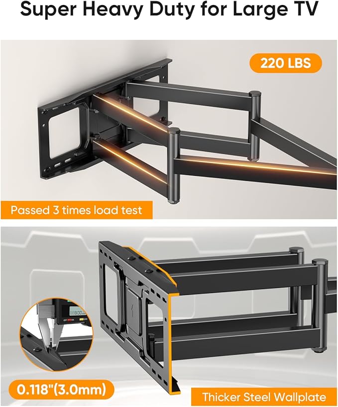 FORGING MOUNT Heavy Duty XXL Full Motion TV Wall Mount - Image 7