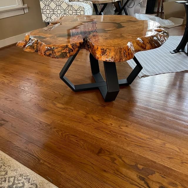 Coffee Table Legs 16 inch, Metal Table Legs Diamond Shape Black Industrial Modern Bench Chair Base Furniture Legs Desk Leg (Black)