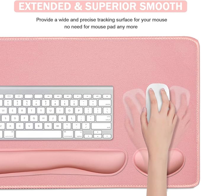 4-in-1 Large Gaming Mouse Pad, Keyboard Wrist Rest Pad & Wrist Support Mousepad - Image 4